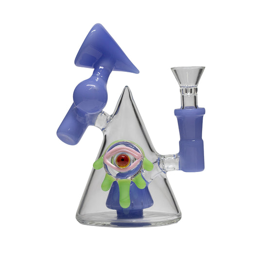 Pyra-Minati Glass Bong - Purple