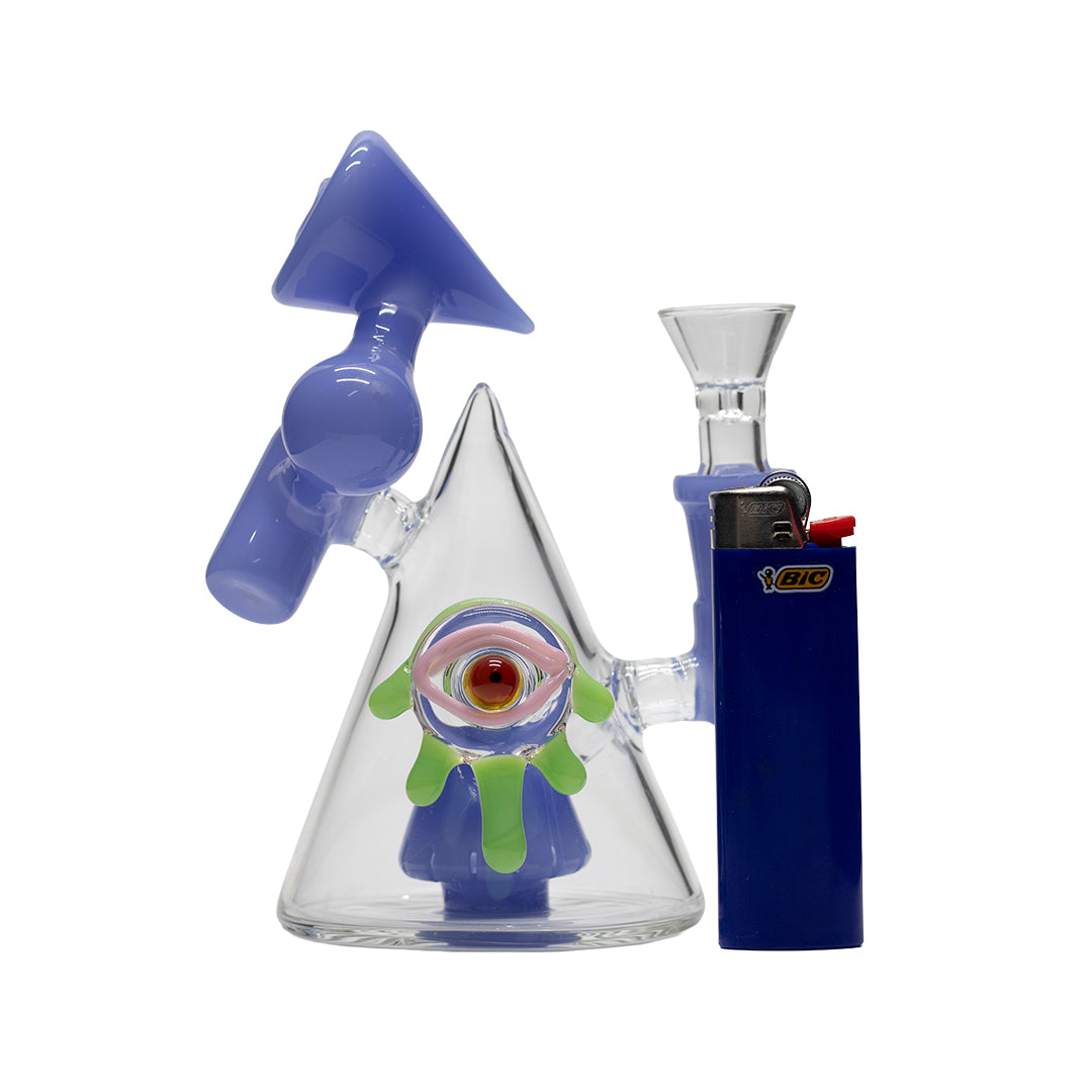 Planet X The All Seeing Glass Recycler Bong