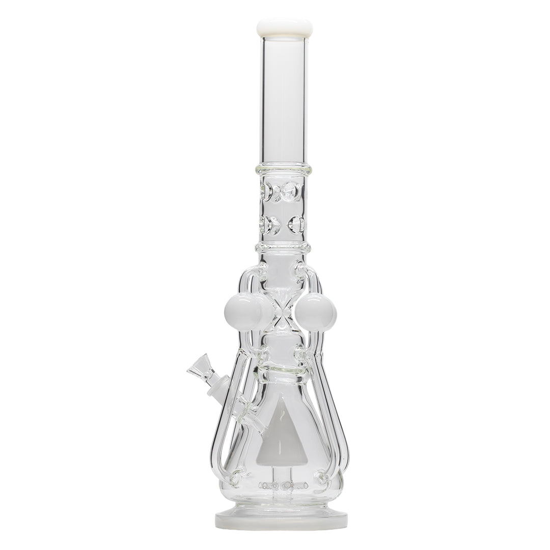 Planet X White Nova Glass Recycler Bong (560mm Tall)