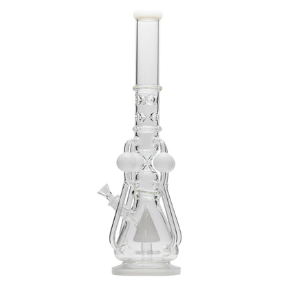 Planet X White Nova Glass Recycler Bong (560mm Tall)