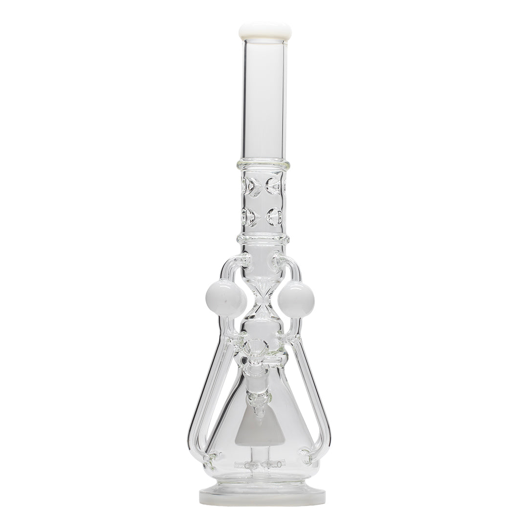 Planet X White Nova Glass Recycler Bong (560mm Tall)