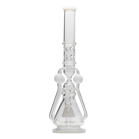 Planet X White Nova Glass Recylcer Bong (560mm Tall)