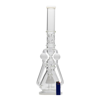 Planet X White Nova Glass Recycler Bong (560mm Tall)