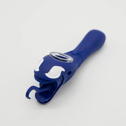 Venomous Silicone Pipe - Navy Blue The Bong Shop