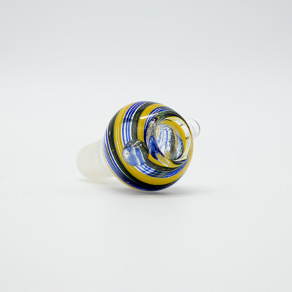 Inside Out Glass Cone - Blue (18mm) The Bong Shop