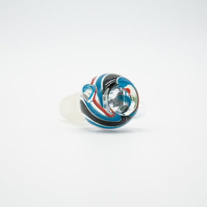 Inside Out Glass Cone - Blue (18mm) The Bong Shop