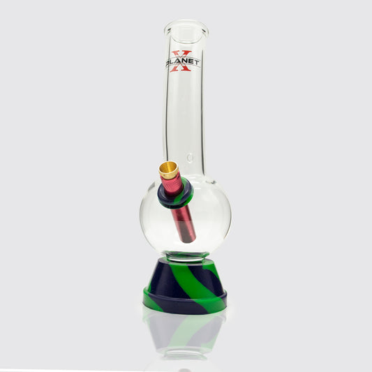 Decimator Glass Bong - Blue & Green Planet X
