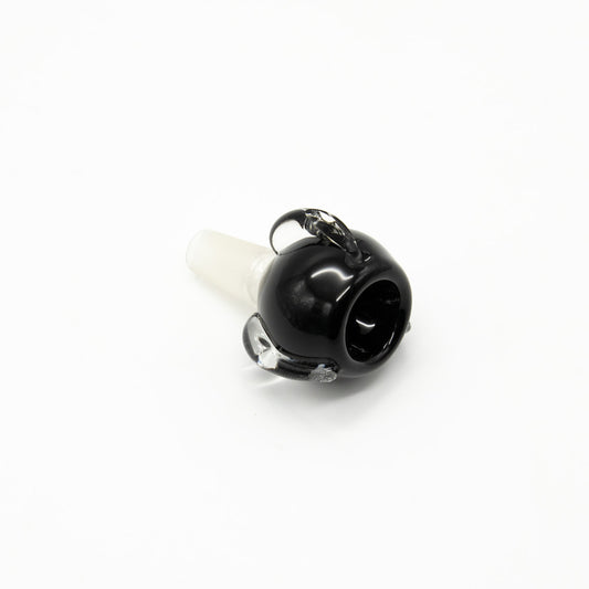 GLASS CONE - CLAW HOLDING BOWL CLAW CLEAR, BOWL BLACK The Bong Shop