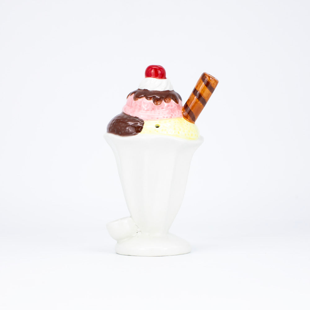 Ice Cream Ceramic Dry Pipe The Bong Shop