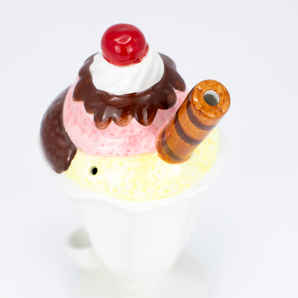 Ice Cream Ceramic Dry Pipe The Bong Shop
