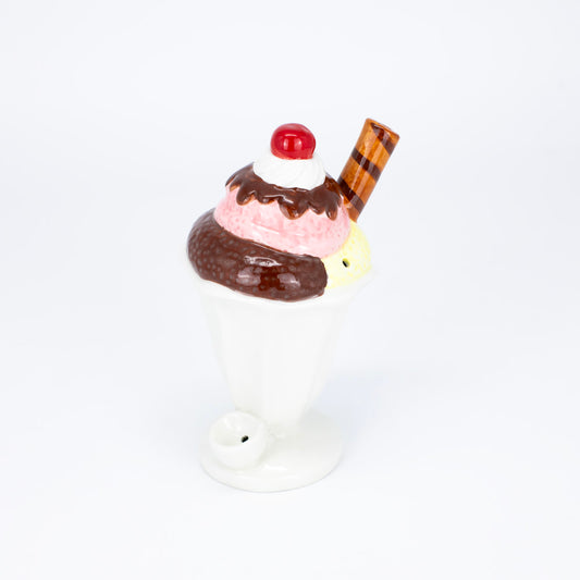 Ice Cream Ceramic Dry Pipe The Bong Shop