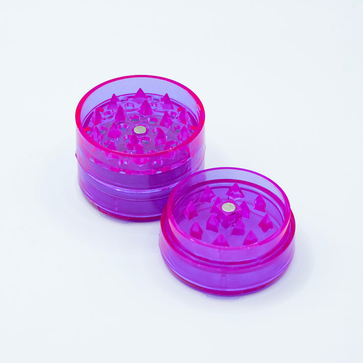 Grinder - Acrylic 48mm 5 Part Magnetic - ASSORTED COLOURS The Bong Shop