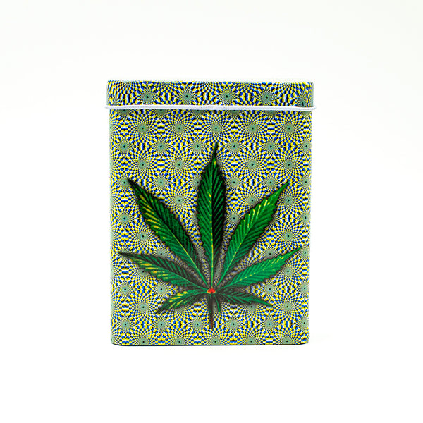 Psychedelic Leaf Stash Tin The Bong Shop