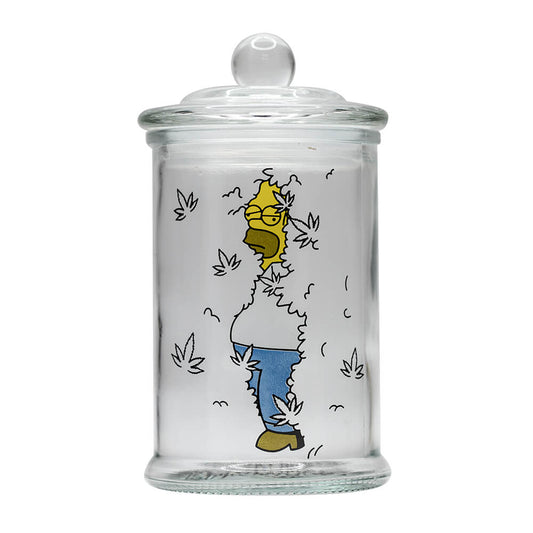 5032464 - STASH JAR - HOME BUSH 370ML CLEAR GLASS JAR The Bong Shop