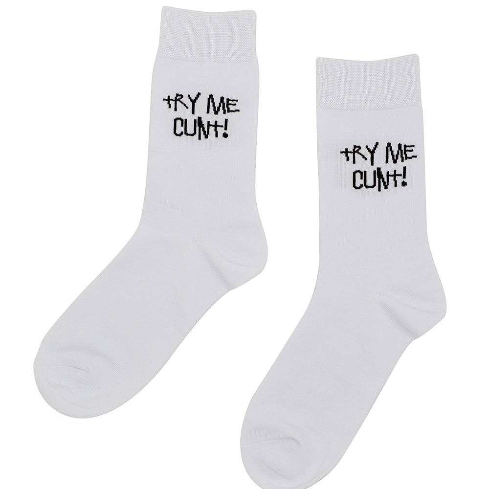 Highlines Try Me C**t Crew Socks Highlines