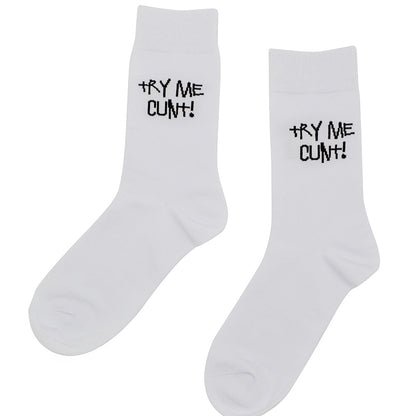 Highlines Try Me C**t Crew Socks Highlines