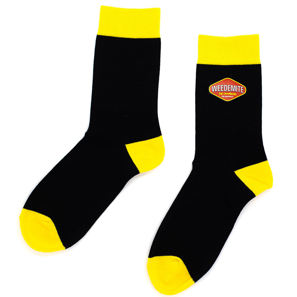CREW SOCKS WEEDETMITE HIGHLINES BLACK Highlines