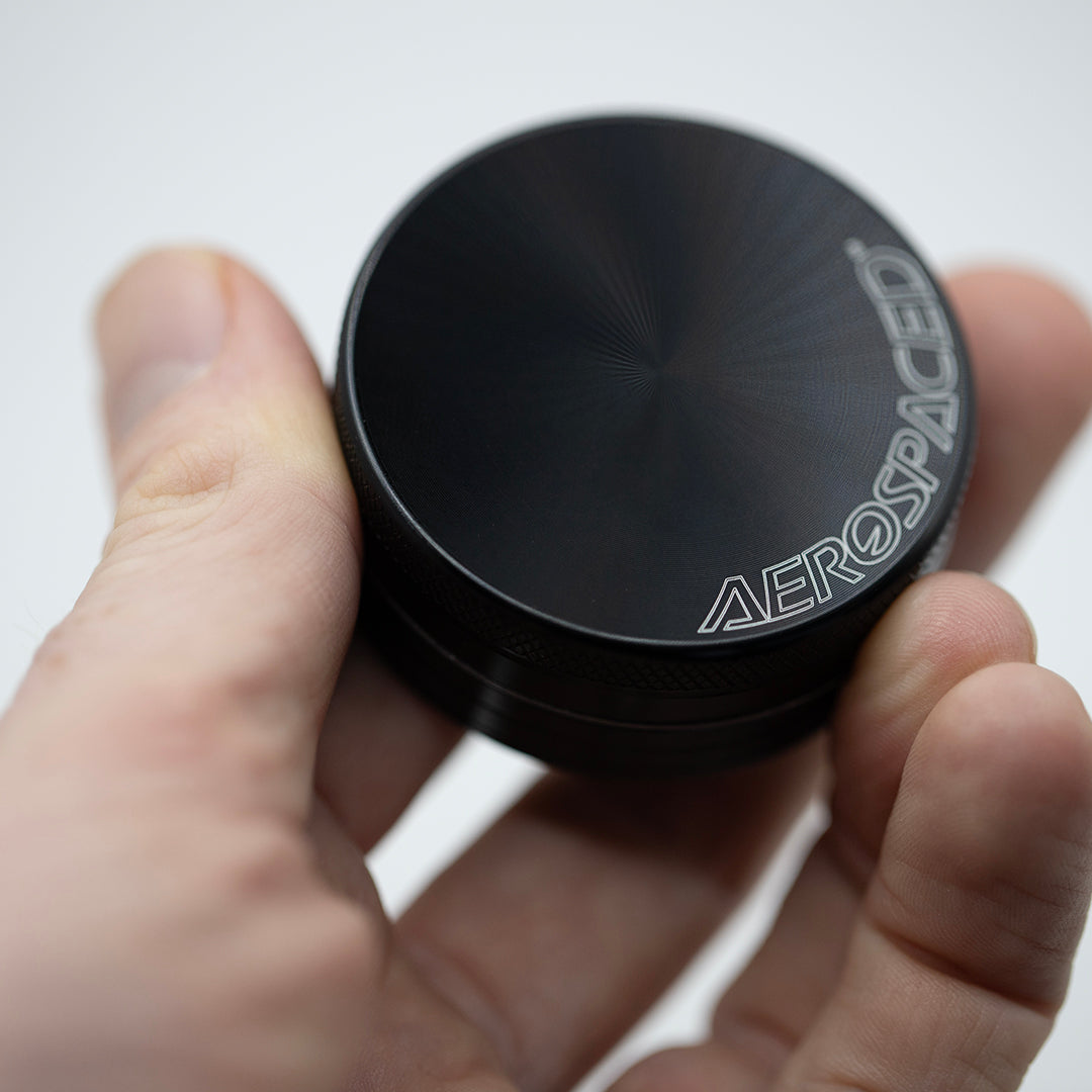 GRINDER -AEROSPACED - 2 PART 49mm BLACK
