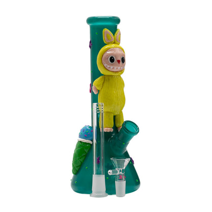 Aqua Bong with Yellow Lafufu - Glass Bong