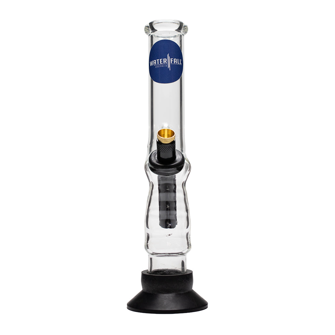 Cranky Pants Glass Bong by Waterfall