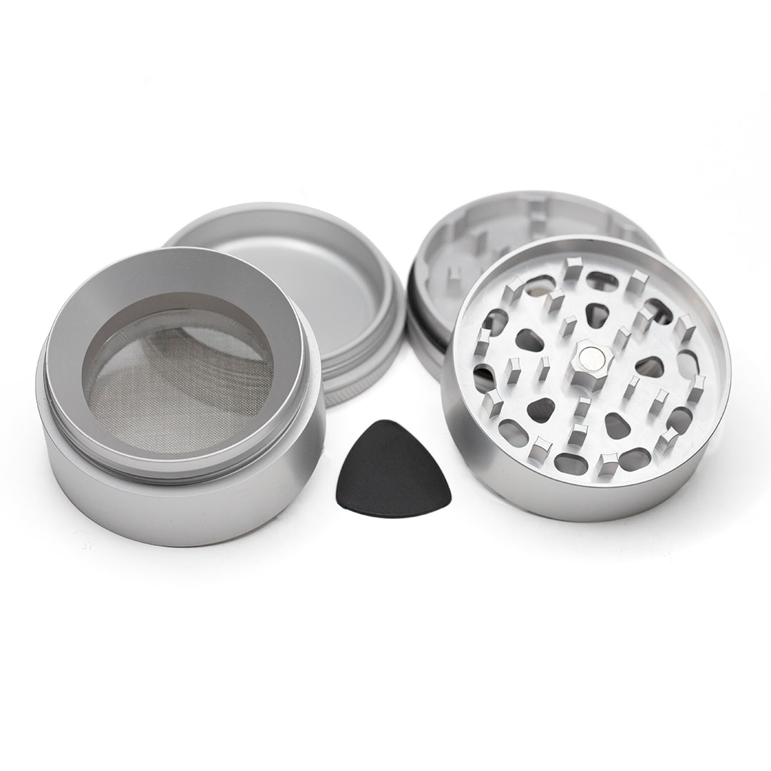 The Void 4 Part Grinder 63mm Silver