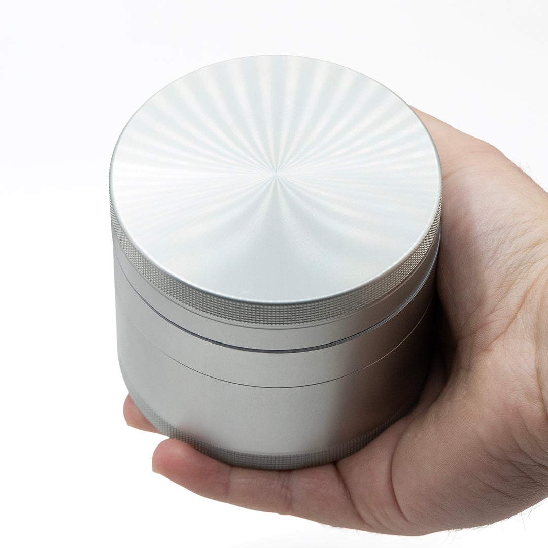 The Void 4 Part Grinder 90mm Silver (The Big Boy)