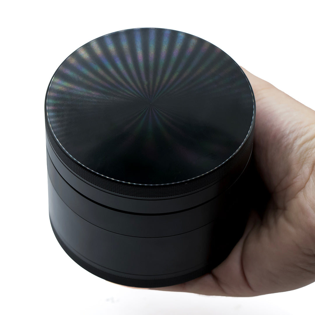 The Void 4 Part Grinder 100mm Black (The Biggest Boy)