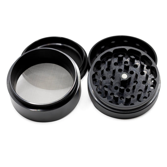 The Void 4 Part Grinder 100mm Black (The Biggest Boy)