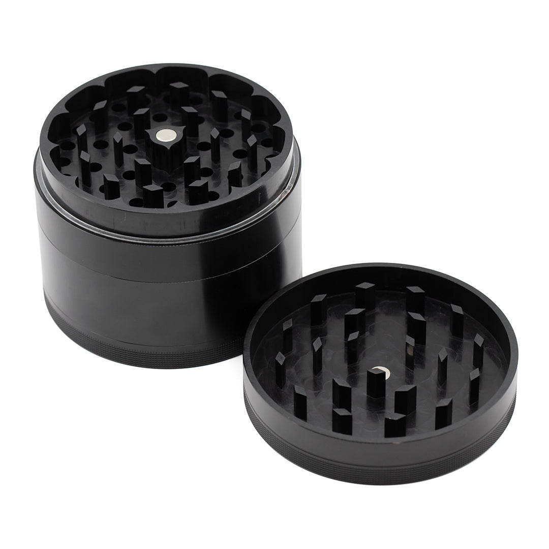 The Void 4 Part Grinder 100mm Black (The Biggest Boy)