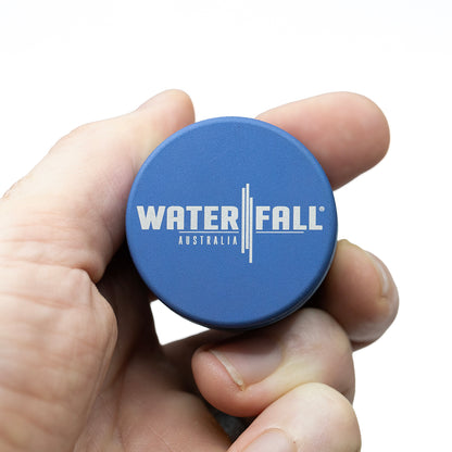 Waterfall 4 Part Grinder 40mm Tri Blue
