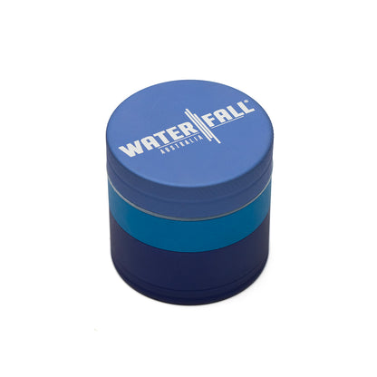 Waterfall 4 Part Grinder 40mm Tri Blue