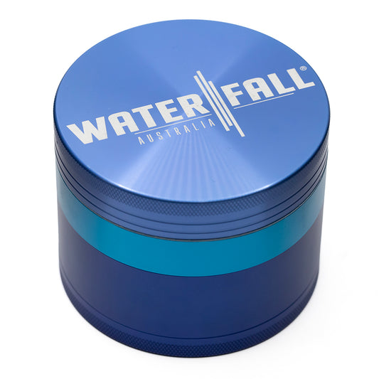Waterfall 4 Part Grinder 87mm Blue, Turquoise & Purple