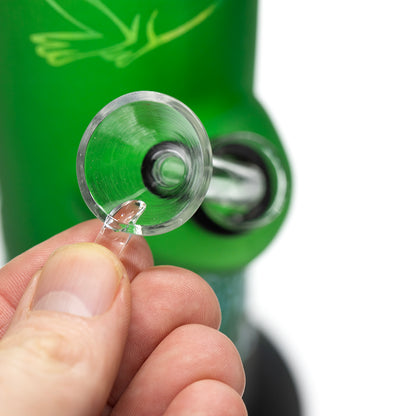 Planet X Frosted Frog Straight Tube Glass Bong