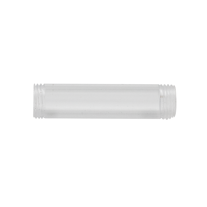 Poly Clear Double Threaded Tube The Bong Shop