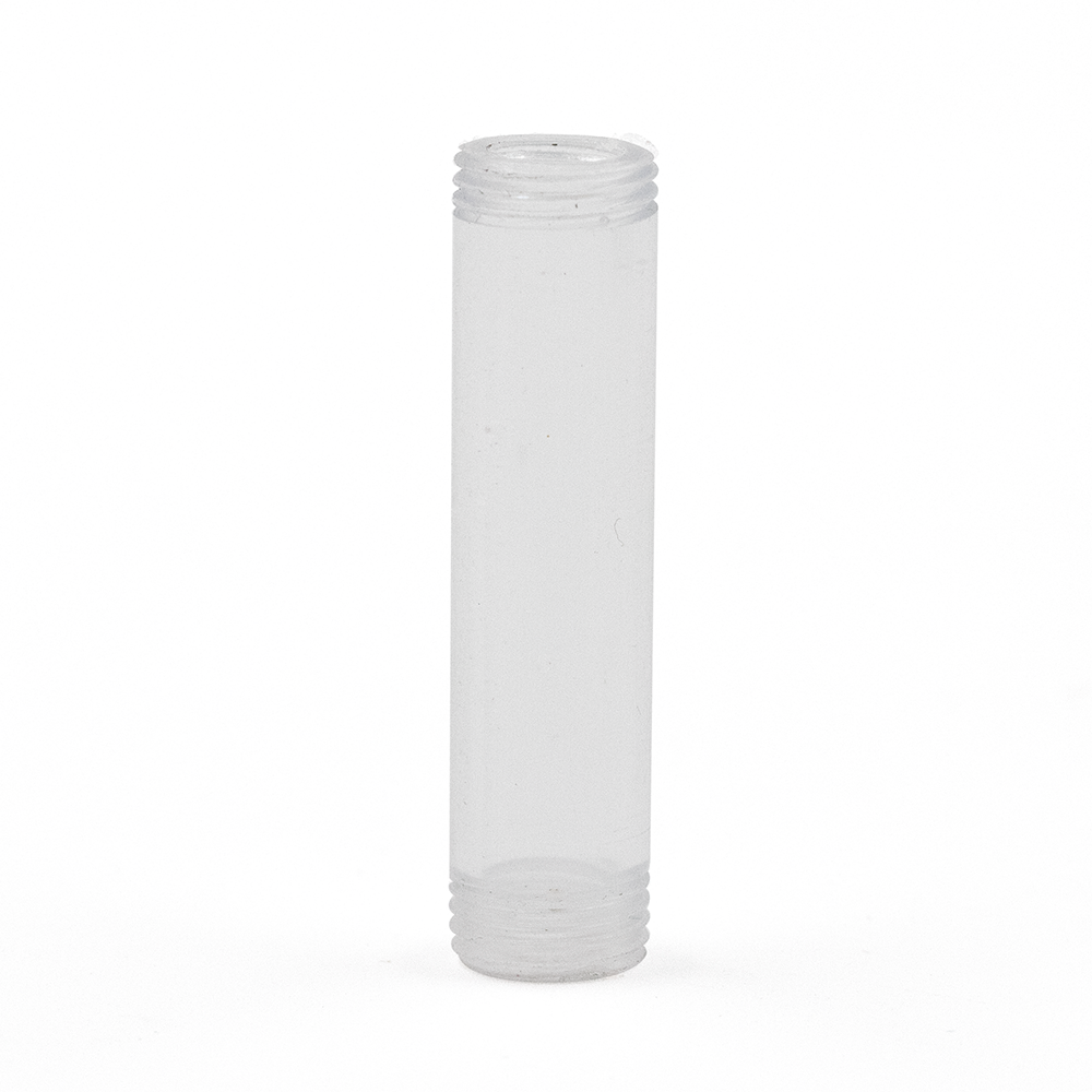 Poly Clear Double Threaded Tube The Bong Shop