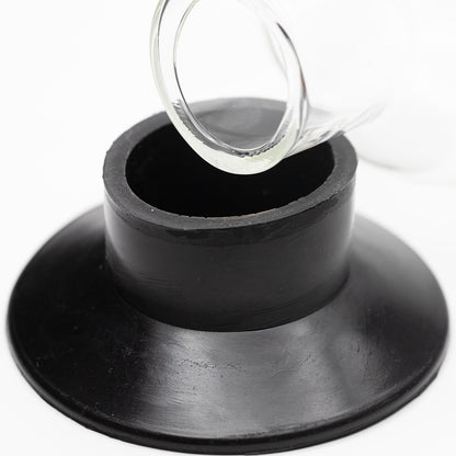 Waterfall Decimator Highbrid Series Glass Bong With Ash Catcher - Black Waterfall