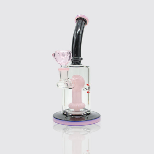 The Lunar Glass Bong - Pastel Pink Planet X