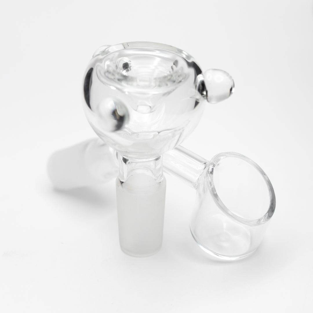 Waterfall Decimator Highbrid Series Glass Bong With Ash Catcher - Black Waterfall