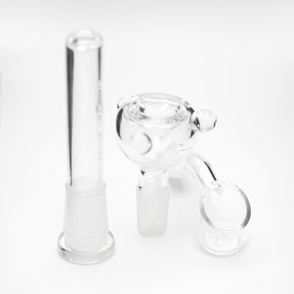 Waterfall Decimator Highbrid Series Glass Bong With Ash Catcher - Black Waterfall