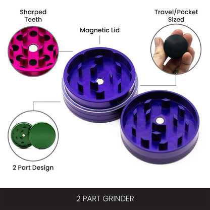 The Void 2 Part Grinder 56mm Lime Green