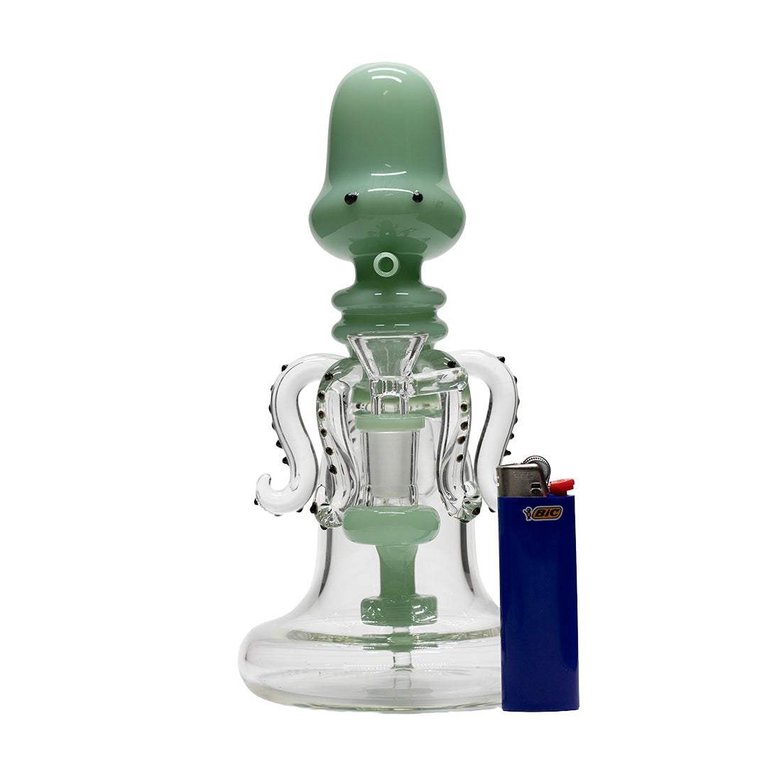 Planet X Sea Sage Octopus Glass Recycler Bong