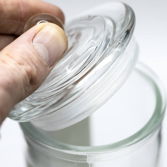 5032464 - STASH JAR - HOME BUSH 370ML CLEAR GLASS JAR The Bong Shop