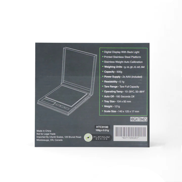 High Times - Licensed CD Digital Pocket Scale Infyniti Scales