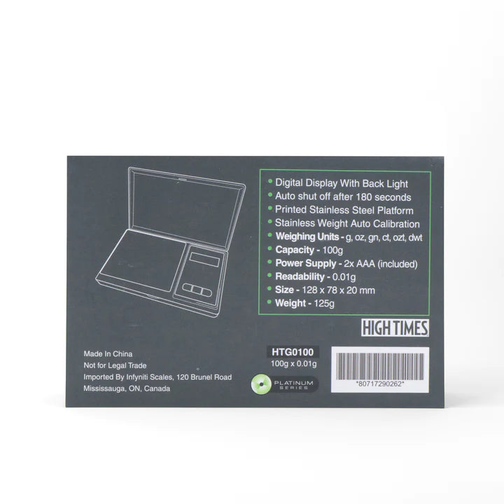 High Times - Licensed G-Force Digital Pocket Scale Infyniti Scales