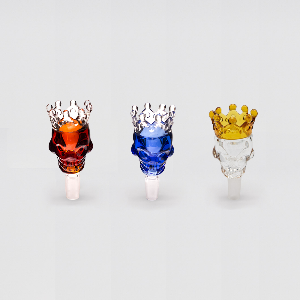 Crowned Skull Glass Cone The Bong Shop