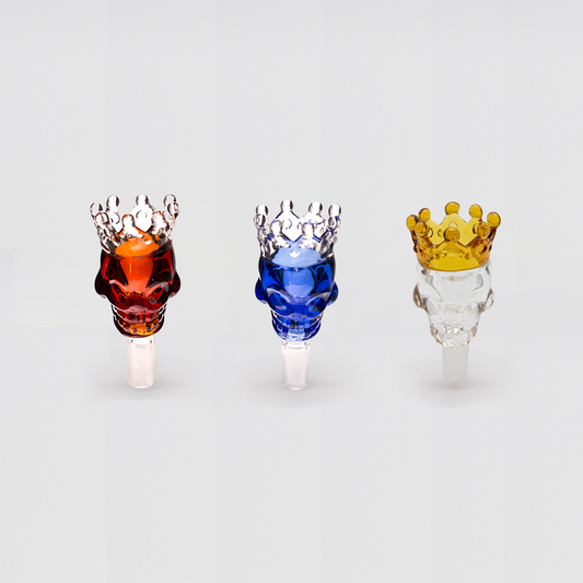 Crowned Skull Glass Cone The Bong Shop