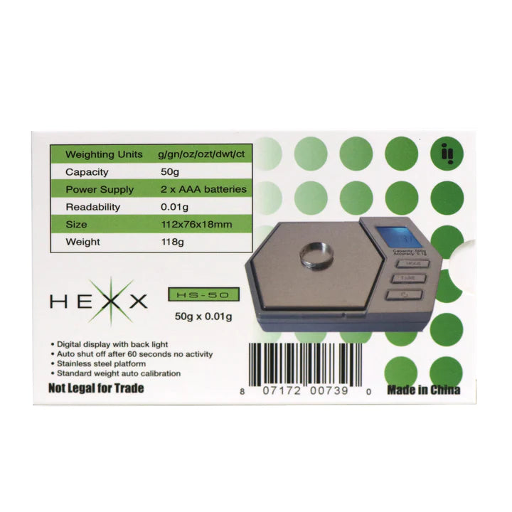 Hexx Digital Pocket Scale Infyniti Scales