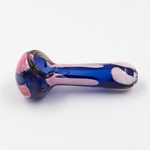 Glass Pipe- Lava Blue And Pink #4 The Bong Shop