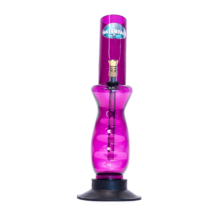 Acrylic Gripper Bong - Purple Waterfall