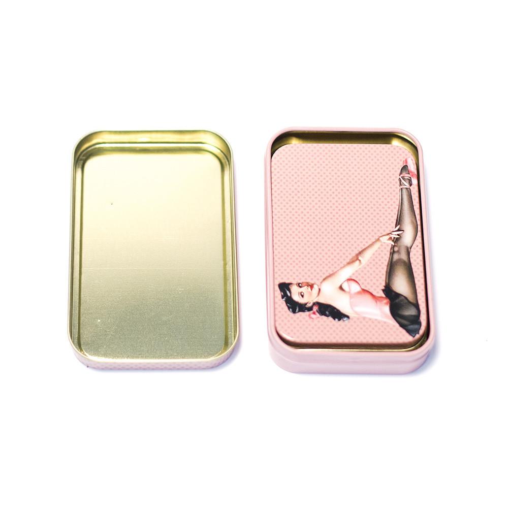 METAL TIN - PINK PIN UP BALLERINA SET OF 2 The Bong Shop